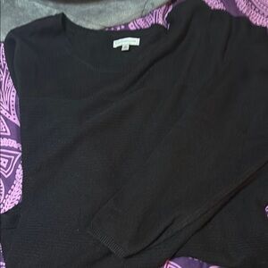 Croft & Barrow Black Crew Neck Sweater